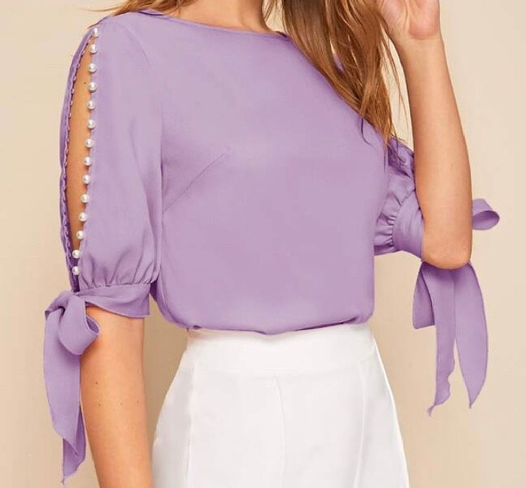 Fashion Blusa lilás 