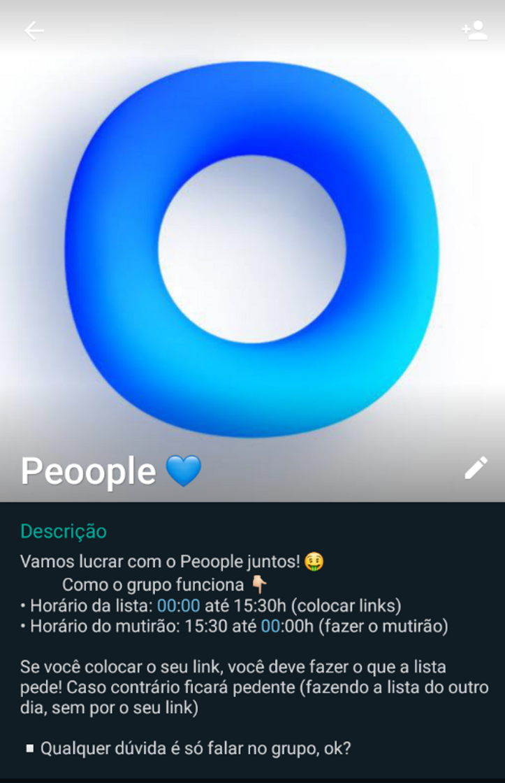 Moda Grupo do Peoople 💙