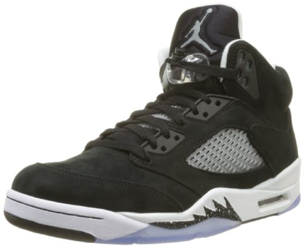 Moda Nike Air Jordan 5 Retro 136027-035 - Zapatillas Deportivas de Cuero para