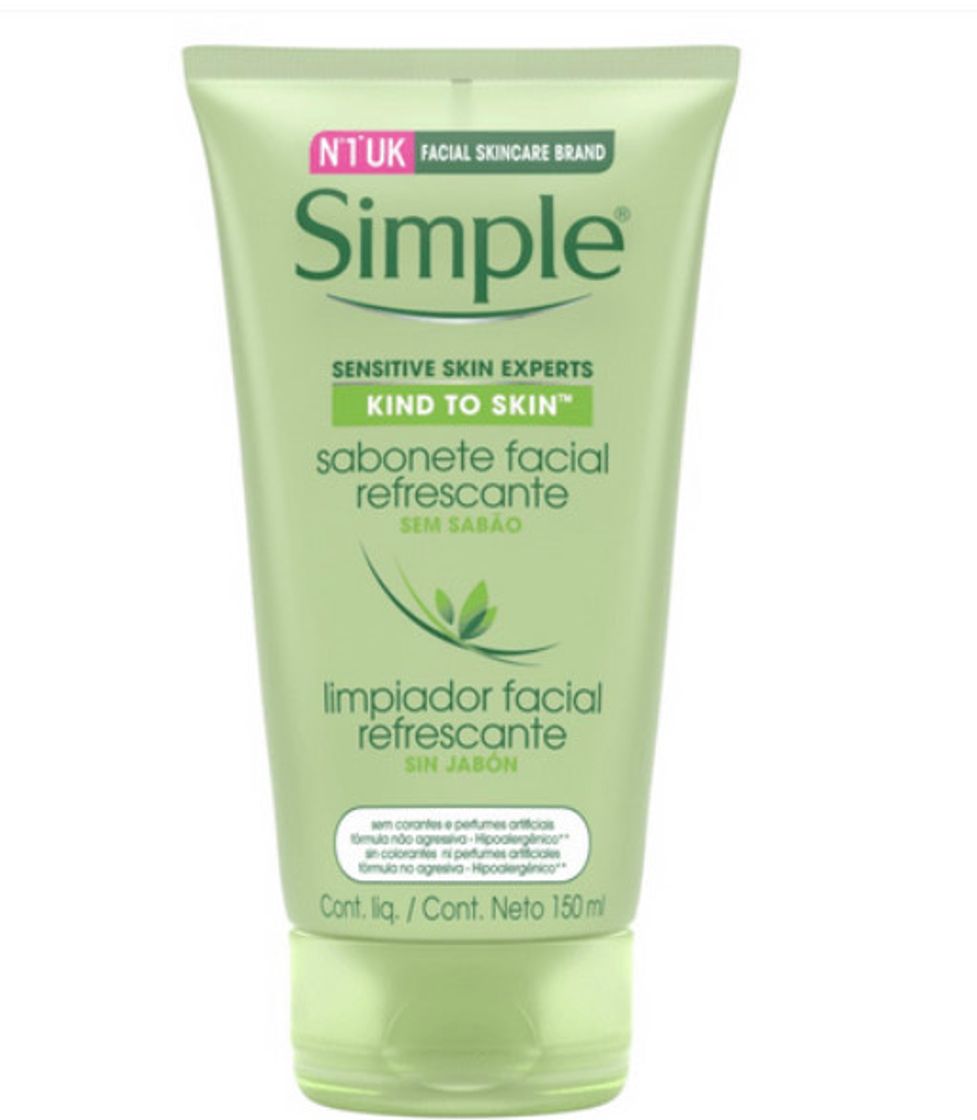 Moda sabonete facial simple