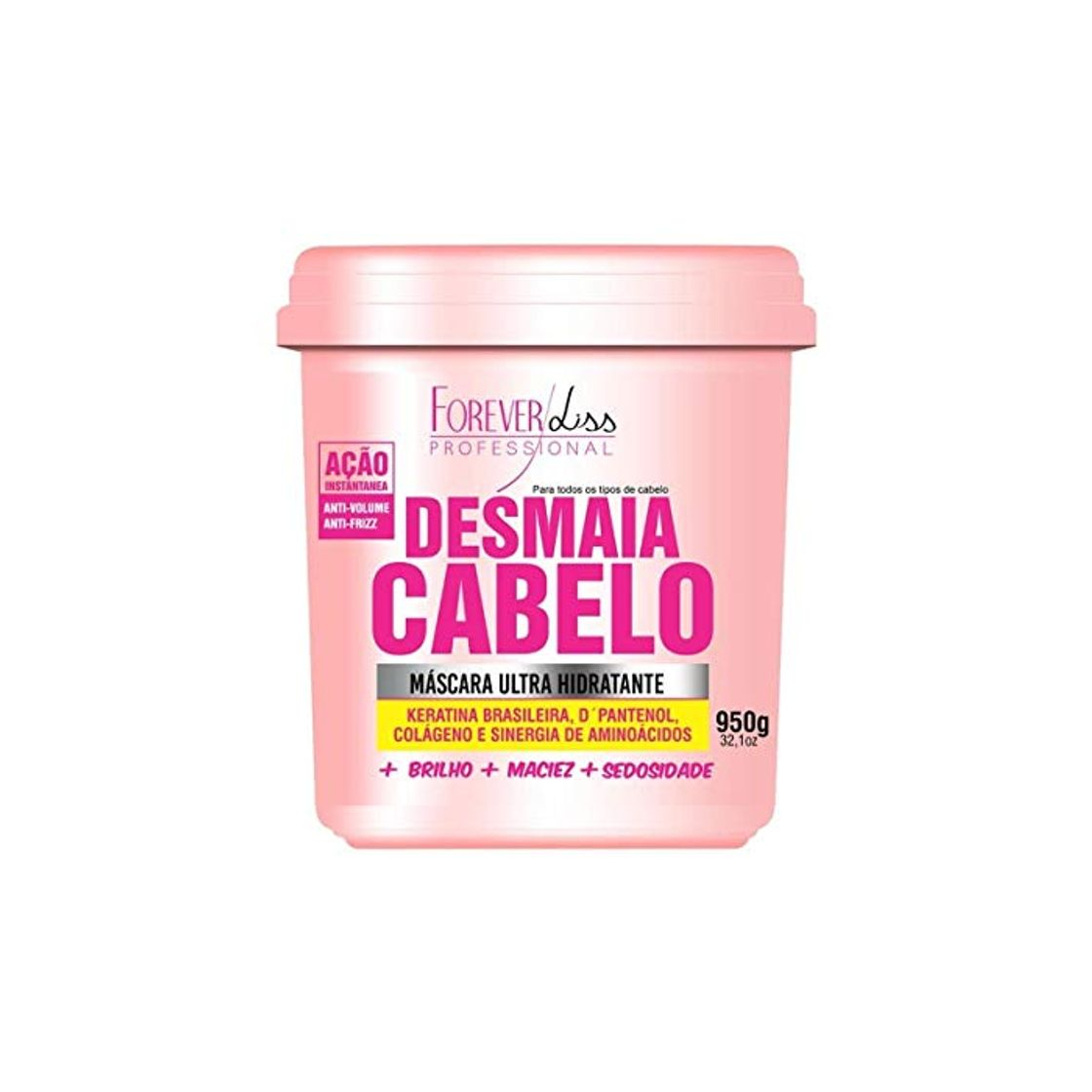 Social Forever Liss Desmaia Cabelo Ultra Hidratante Máscara para el Cabello 950 g