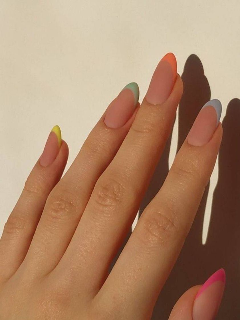 Fashion colorful acrylic nails 