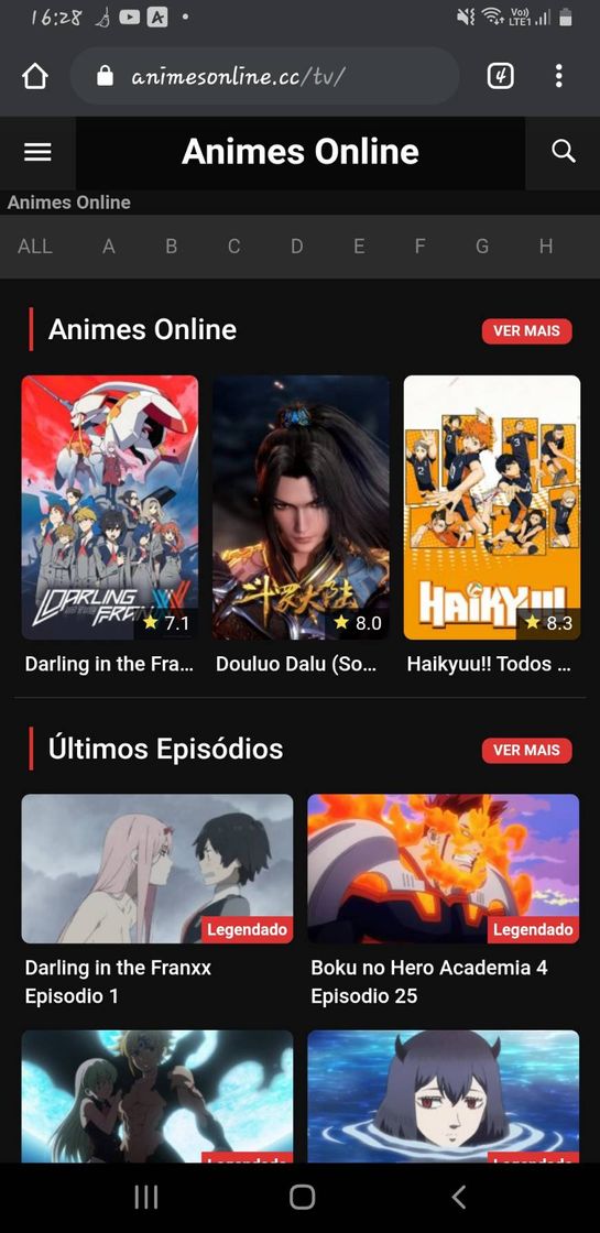 Moda Melhor site na minha opinião para ver animes.