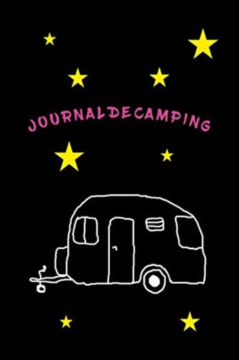 Journal de camping avec des dessins de caravanes et d'étoiles - Accessoire