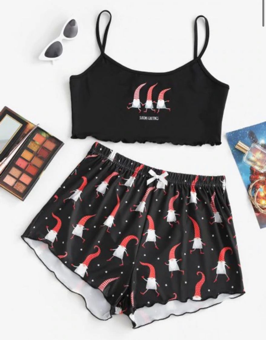 Social Conjunto de duas peças de papai Noel