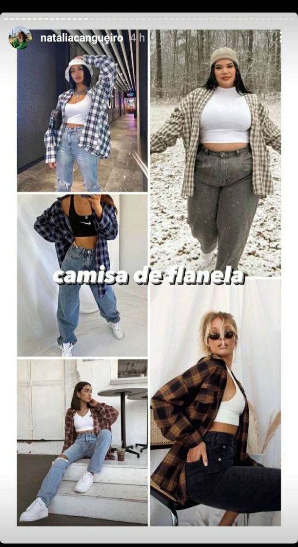 Moda Camisa de flanela