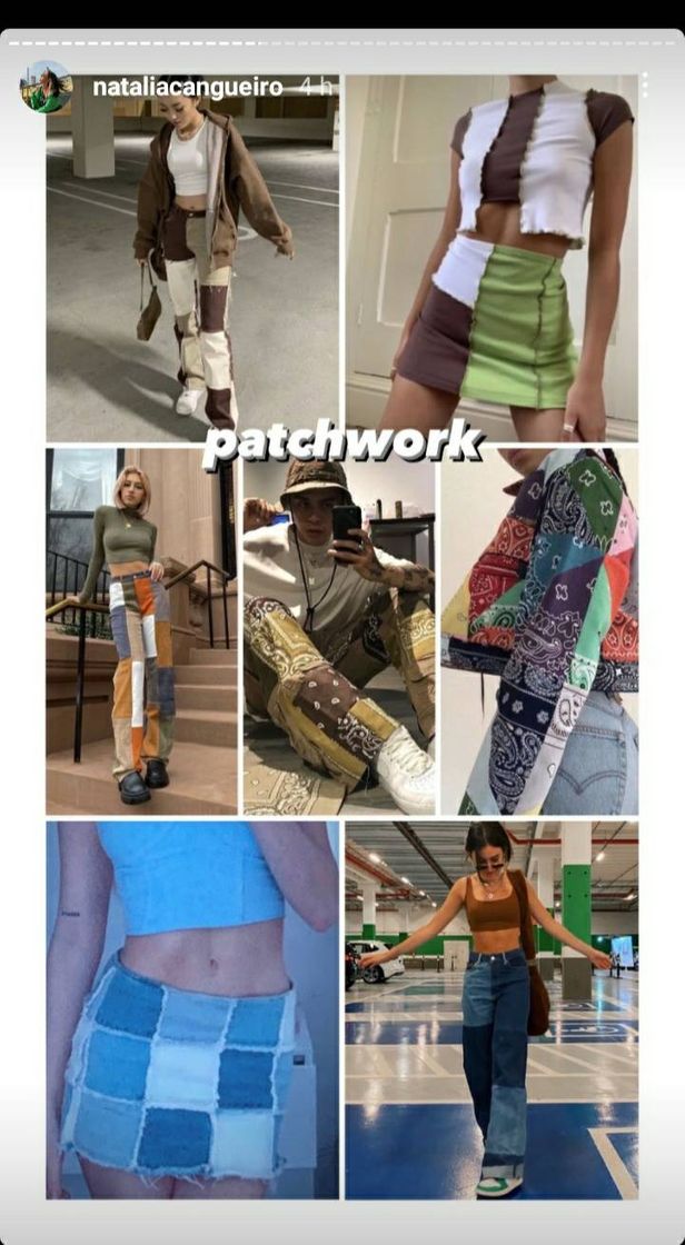 Moda Roupas patchwork 