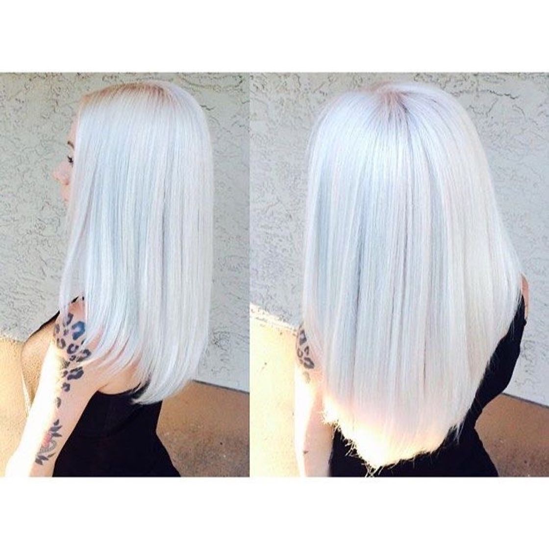 Fashion Cabelo platinado 