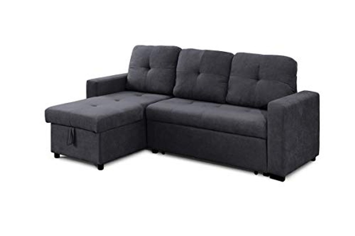 Producto SWEET SOFA® - Sofá Chaiselongue Clony Convertible en Cama, 3 plazas, Reversible