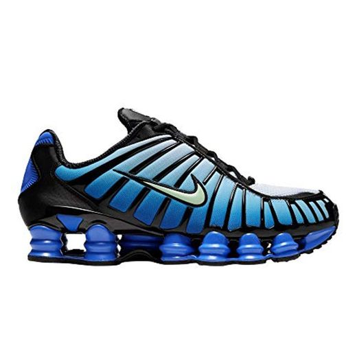 Nike Shox Tl Hombres Negro/Vapor Verde/Racer Azul Zapatos Casual Av3595-009, Azul