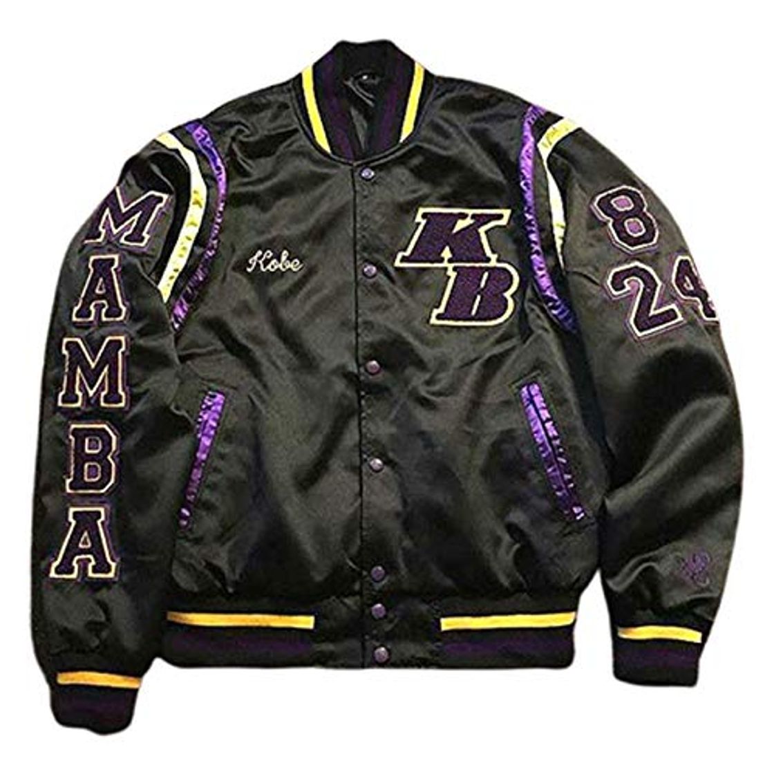 Moda Chaqueta de Baloncesto Black Mamba Kobe Bryant para Hombres y Mujeres, Los