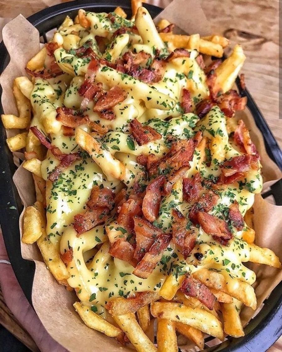 Fashion Batata frita com bacon 🍟🥓