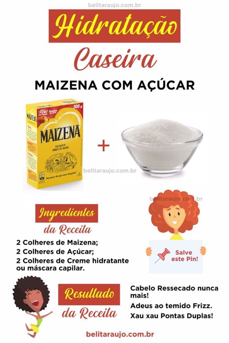 Fashion Maizena com açúcar 