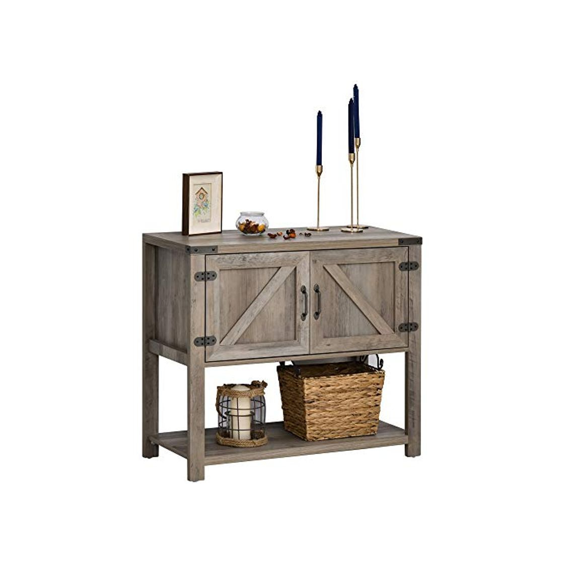 HOMCOM Mesa Consola para Recibidor Multifuncional Diseño Colonial Vintage con 2 Puertas