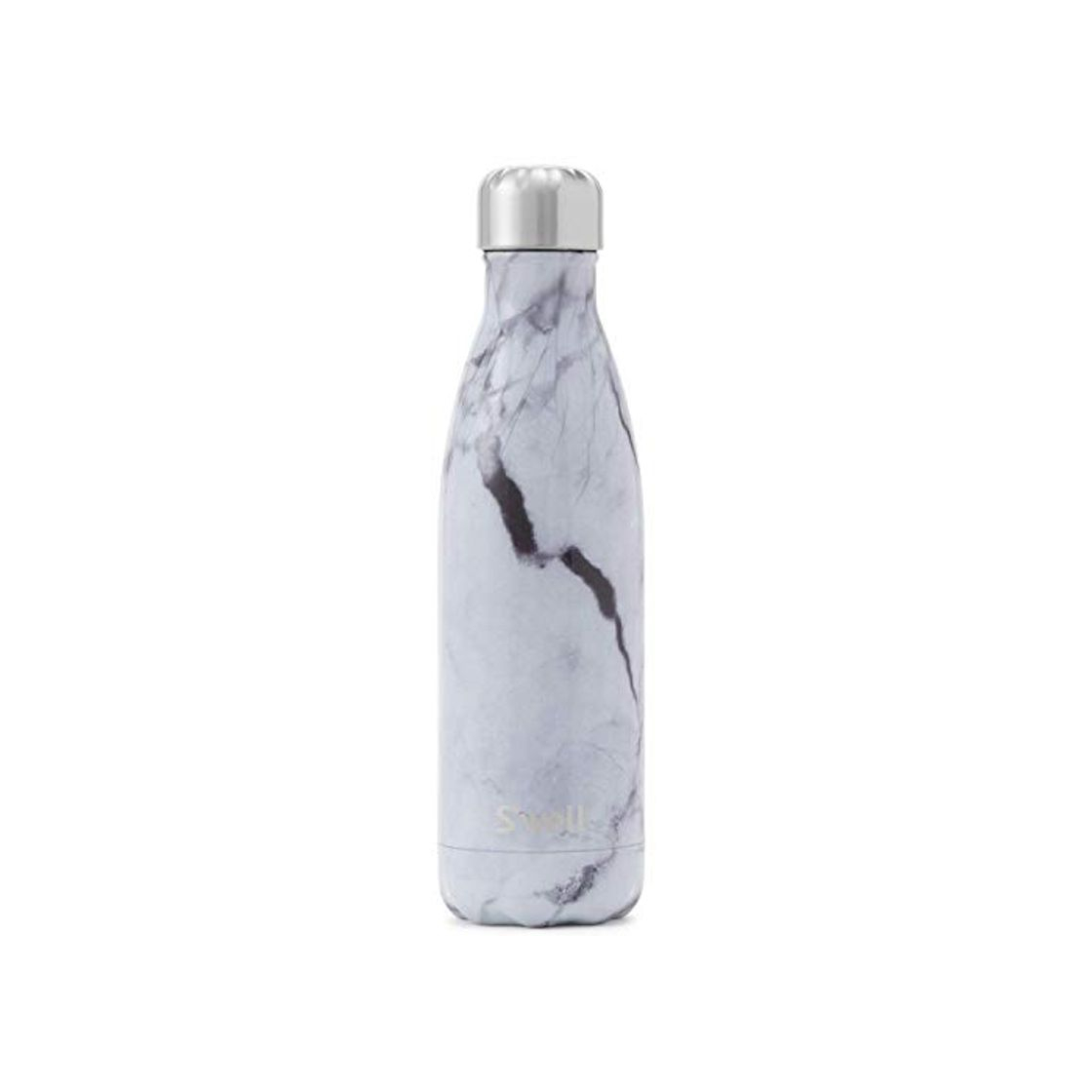 Social S'well - Botella de agua aislada de acero inoxidable, Blanco