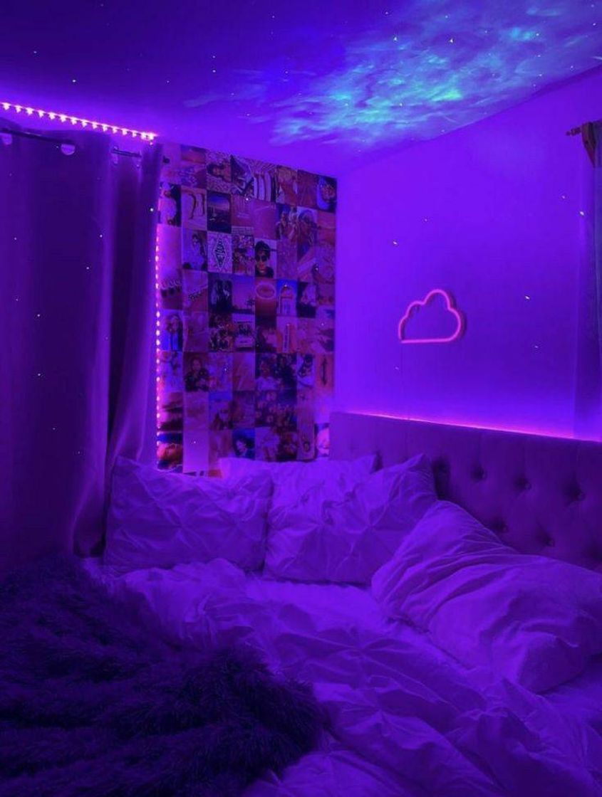 Fashion Quarto roxo vibe asthetic