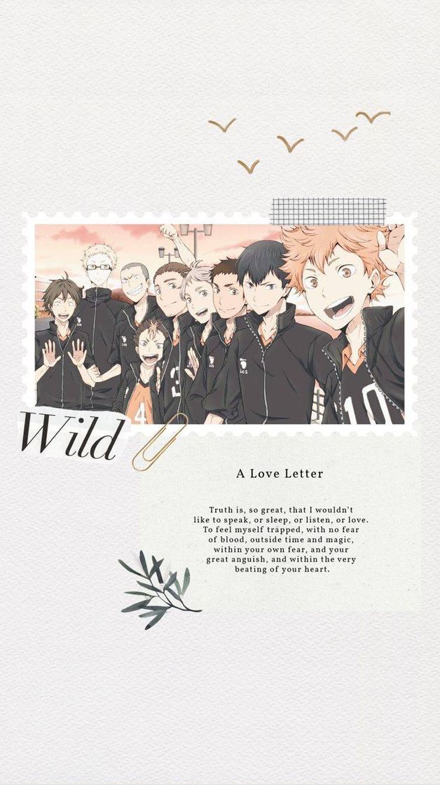 Wallpaper Haikyuu!! Karasuno team 