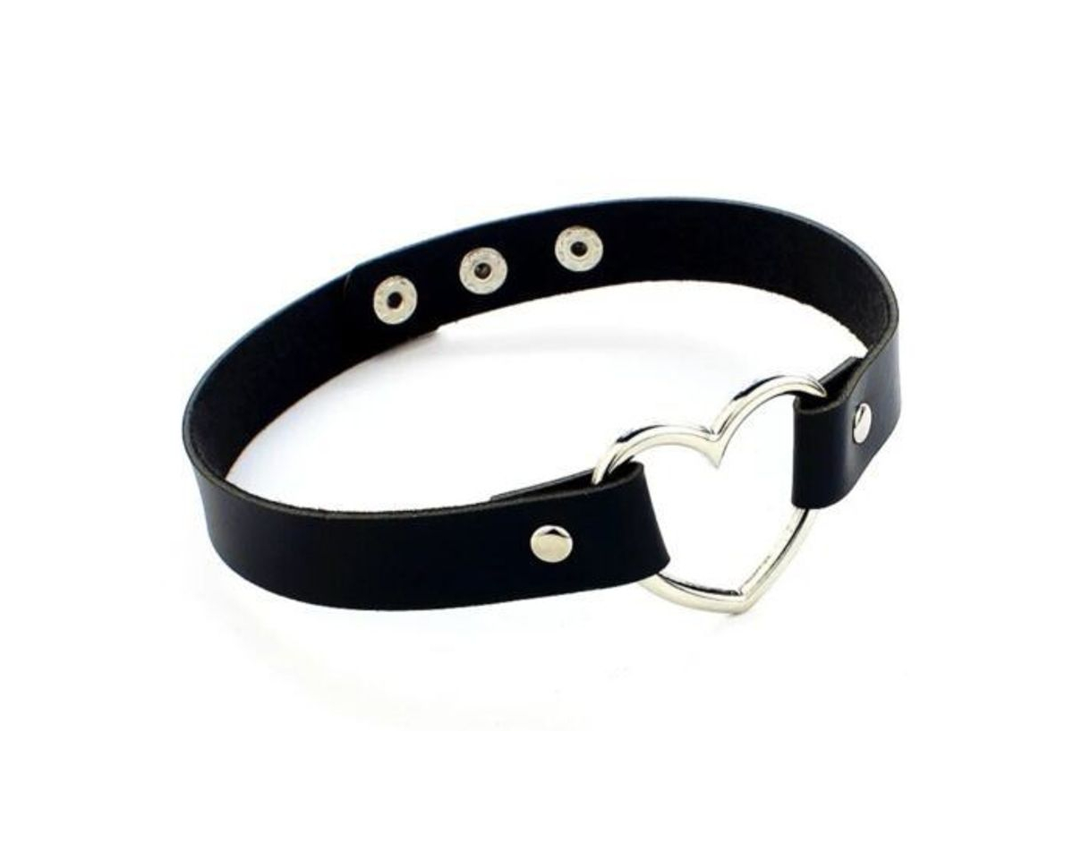 Moda Choker negro corazón ♡