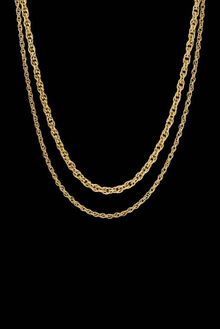 Productos Paul Valentine VINTAGE CLASSIC DOUBLE NECKLACE 18K GOLD PLAT