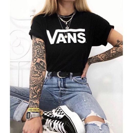 Camiseta Vans logo grande