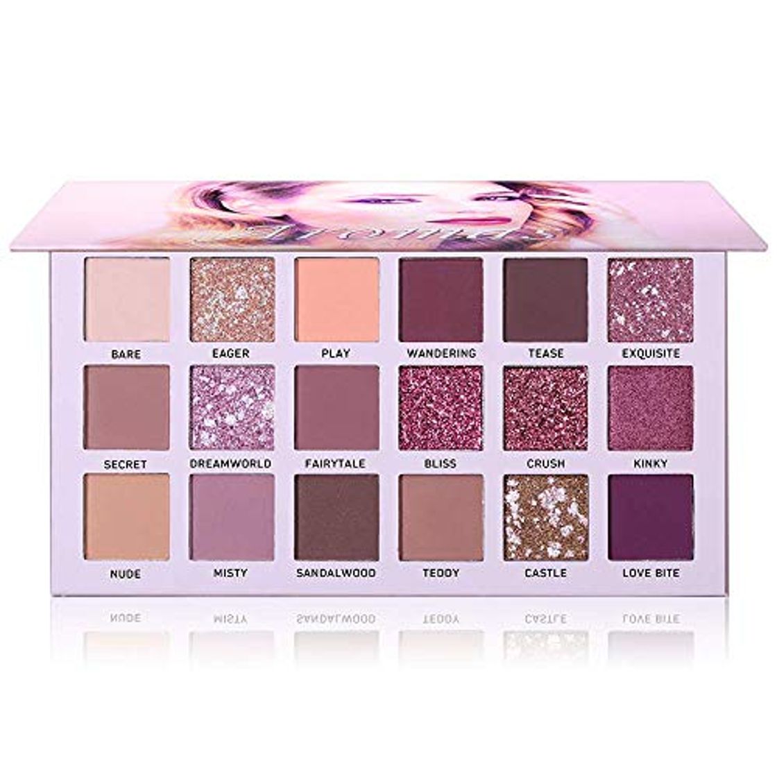 Social Ucanbe Nuevo 18 Colores Maquillaje Paleta de Sombra de Ojos Brillo Mate