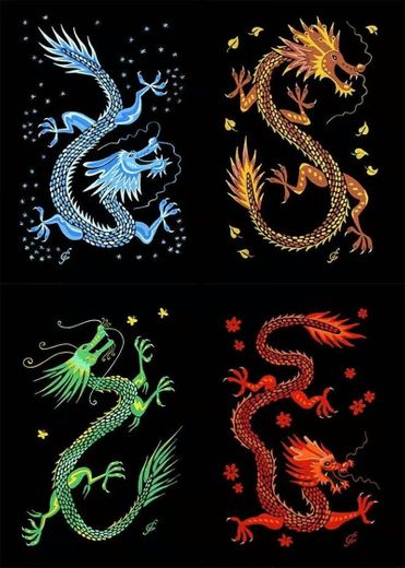wallpaper\\chinese dragon - 4 elementos