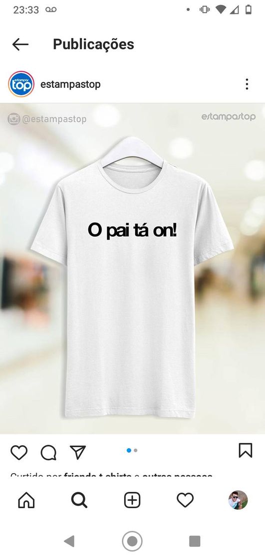 Fashion Camisa Masculina O Pai Tá On😎