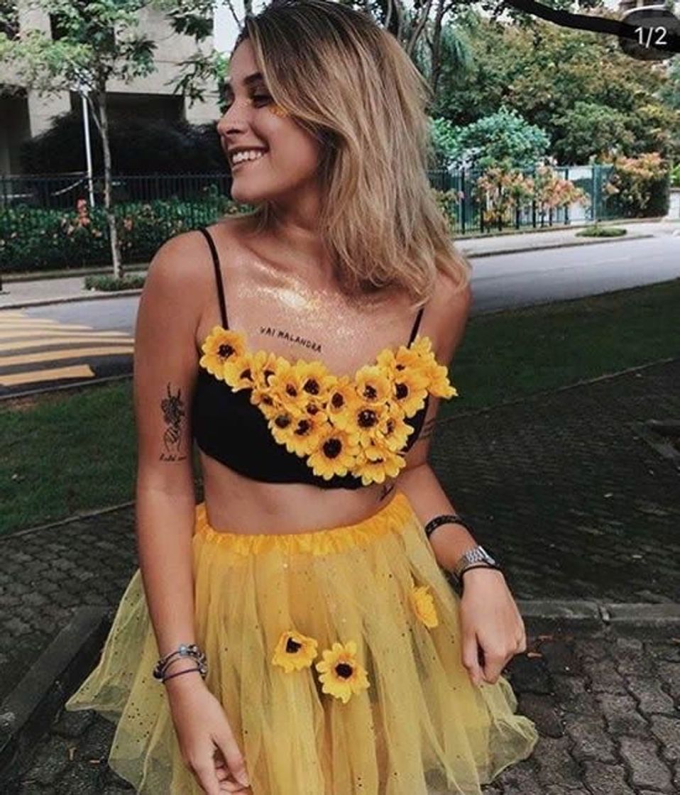 Moda Fantasia Girassol 🌻 