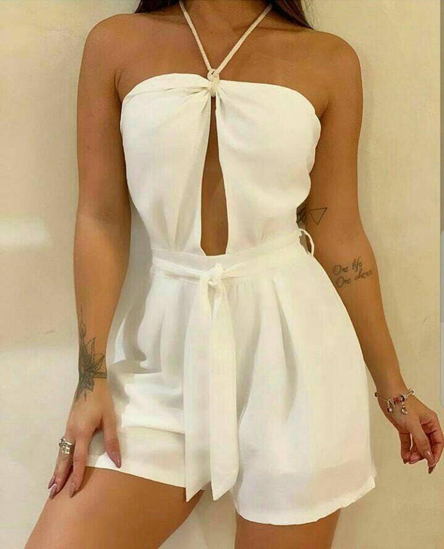 Fashion Macacão branco❤