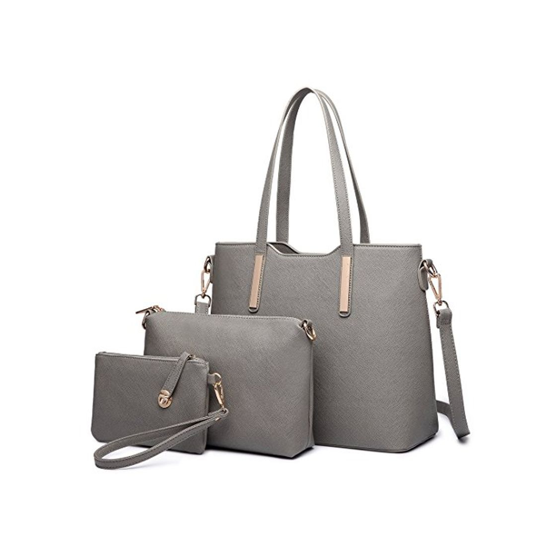 Social Miss Lulu Bolso Totes para Mujer de Mano Moda 3Pcs Bolsos de