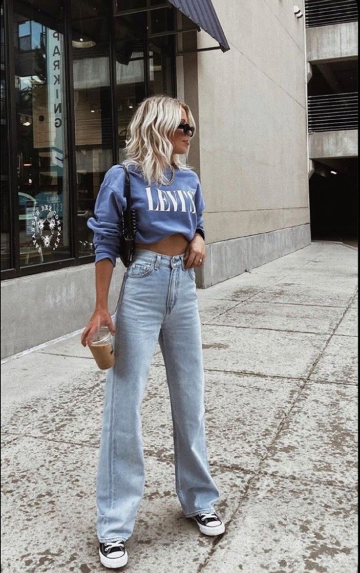 Moda wide leg jeans