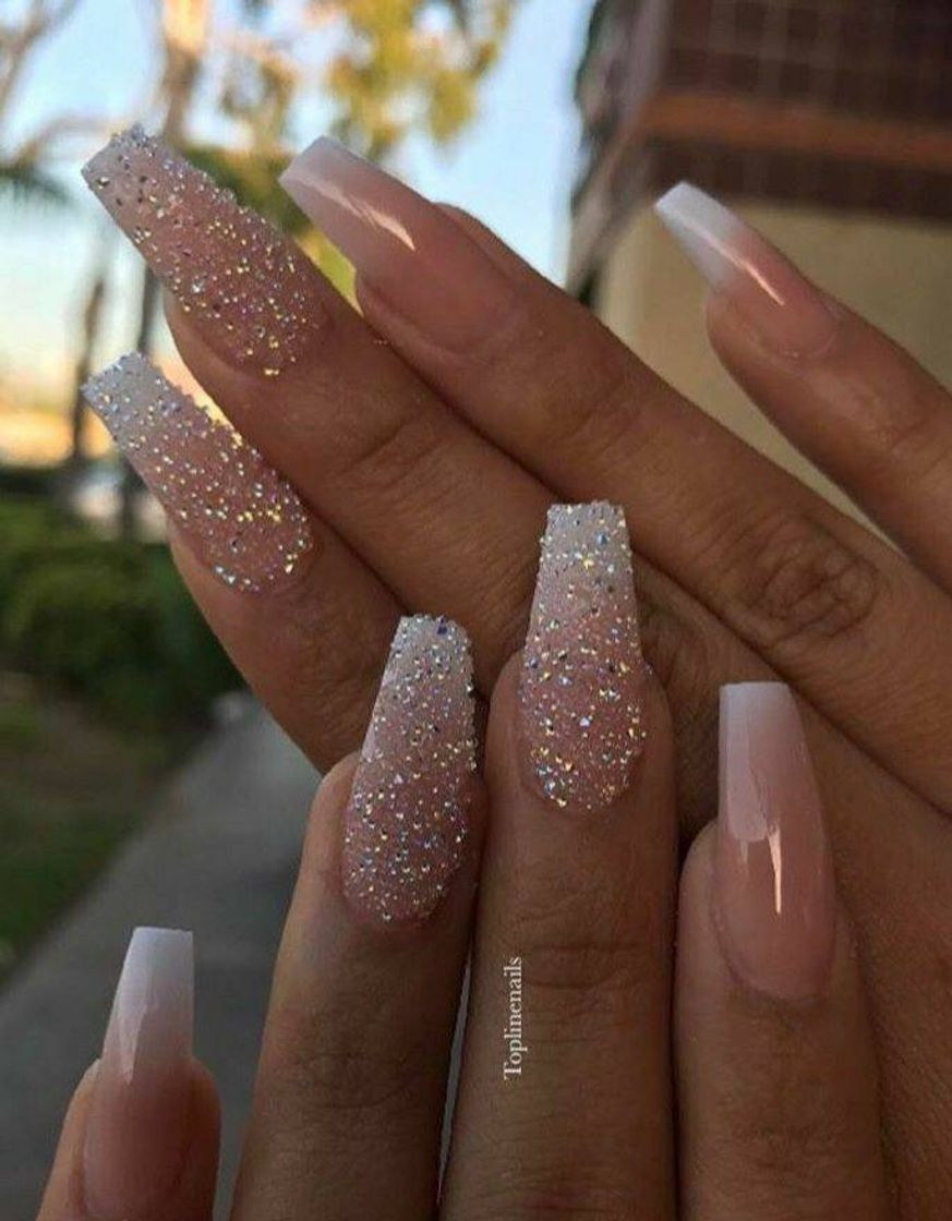 Moda Unhas com glitter