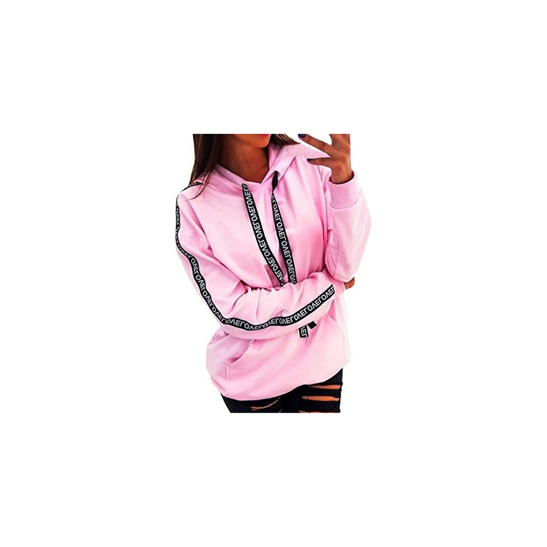 Social Sudadera con Capucha Sudadera de Empalme