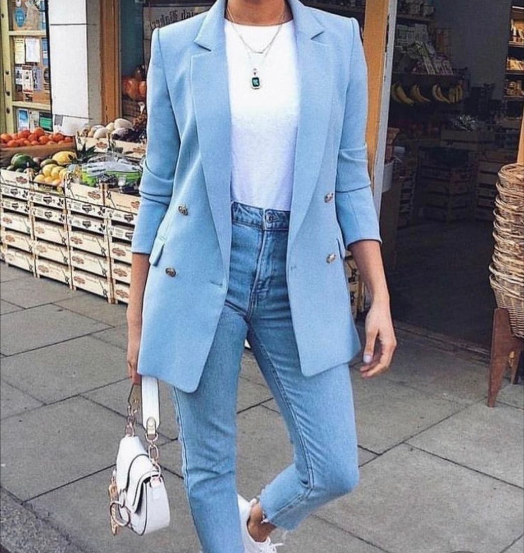 Fashion Blazer com calça jeans😍