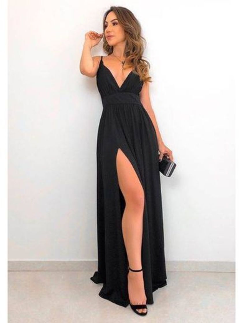 Fashion Vestidos Black 