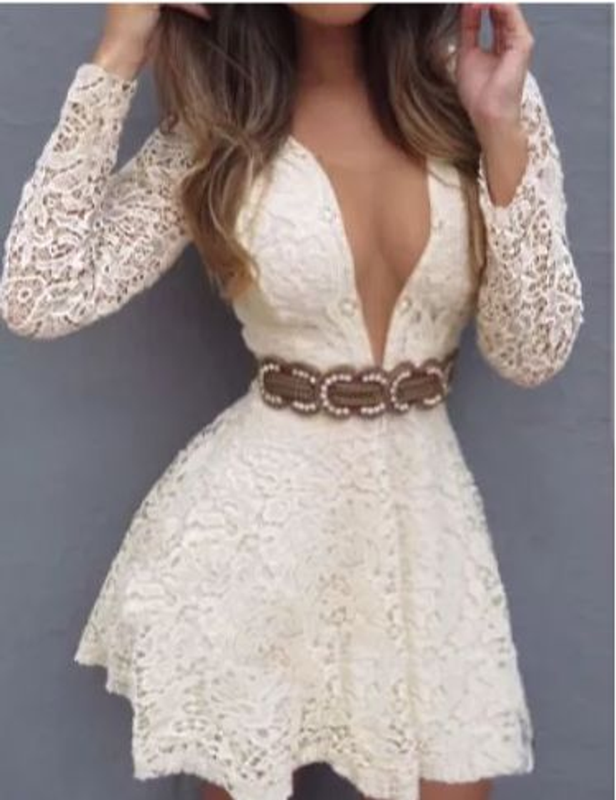 Fashion Vestido curto branco