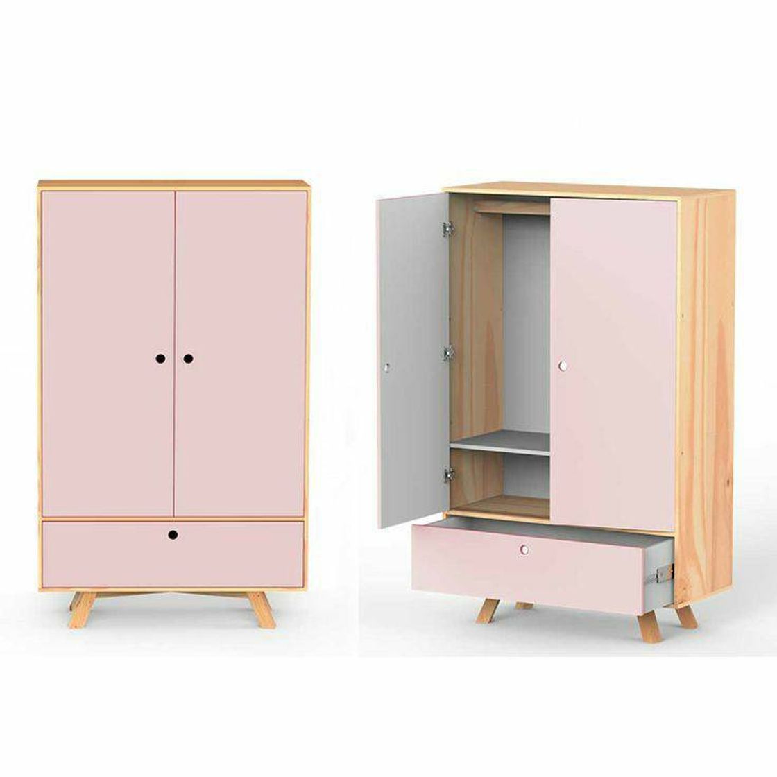 Social Guarda roupa xis rosa 🌸