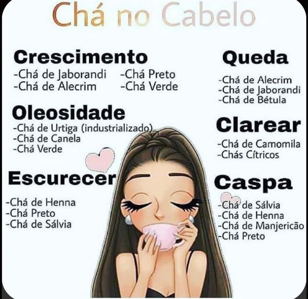 Moda chá no cabelo