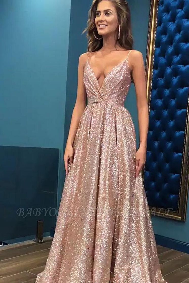 Moda Vestido rose gold