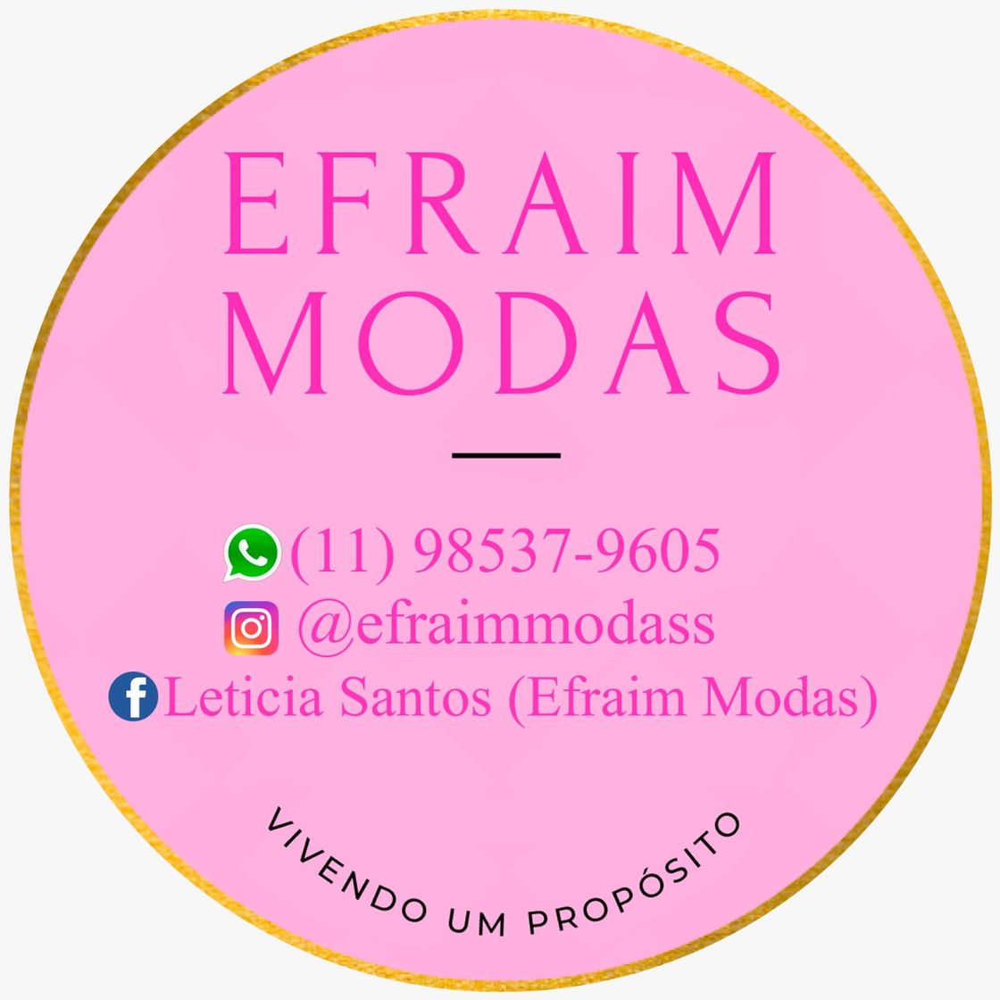 Fashion Efraim modas minha loja online em casa. Tudo sobre nossa trajetória