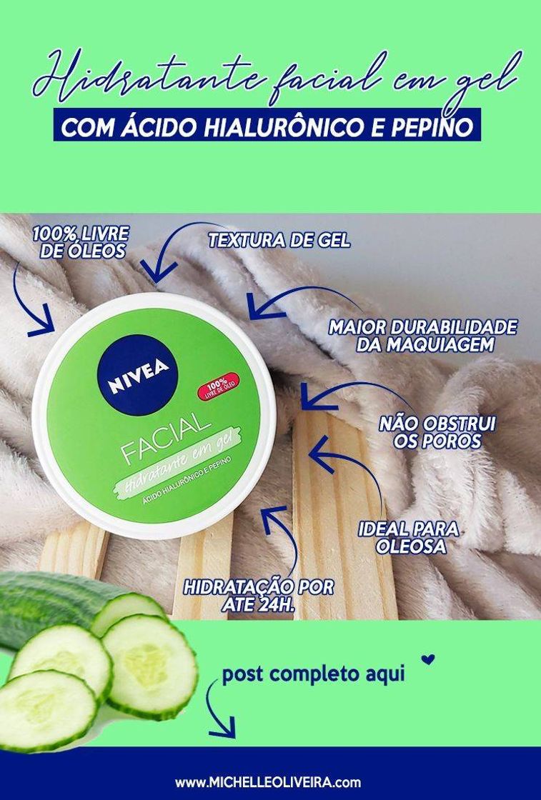 Moda Hidratação com gel de pepino... 🥒 