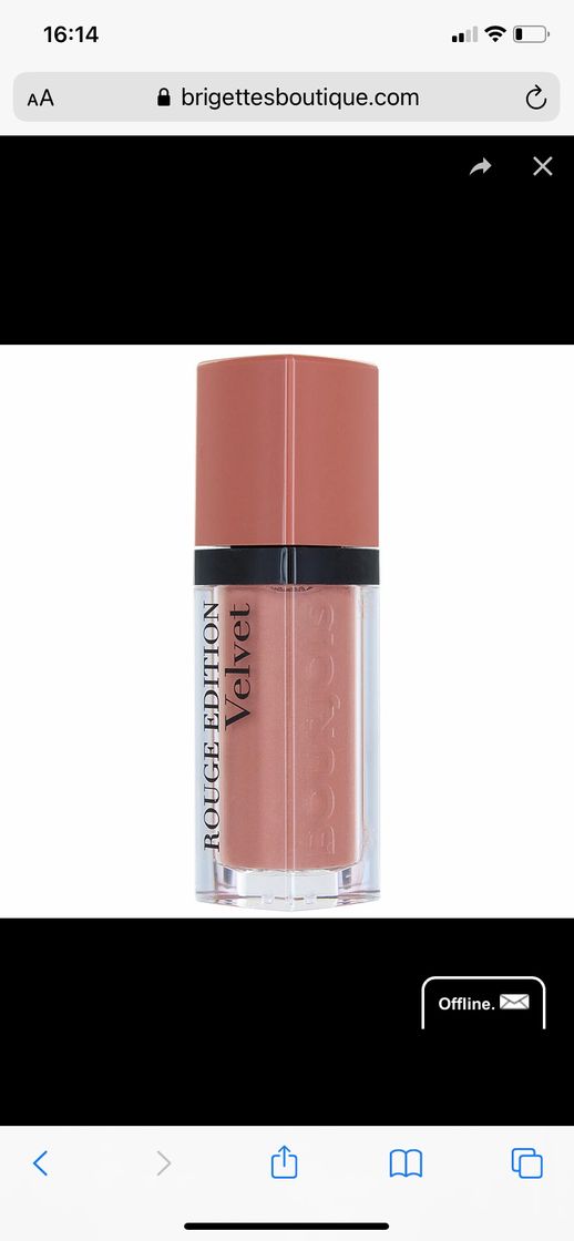 Belleza Bourjois Velvet Barra de Labios Líquida Tono 07 Nude-ist