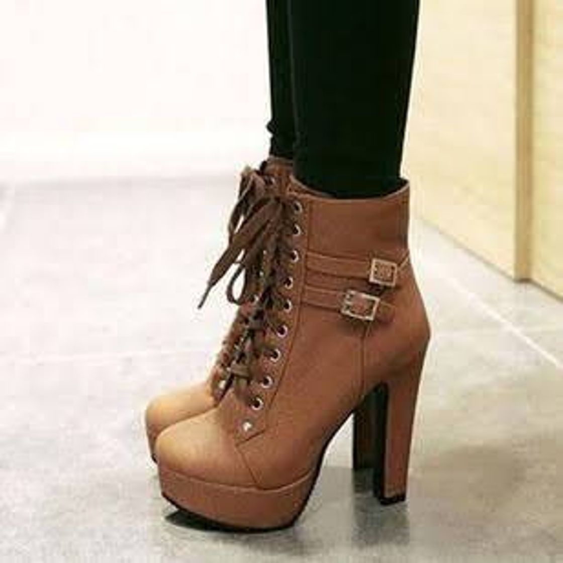 Moda Salto botas