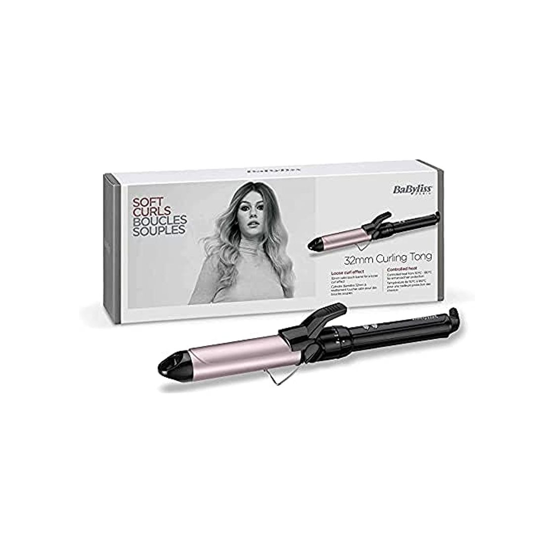 Belleza BaByliss C332E pro 180 - Tenacilla moldeador para el pelo de 32