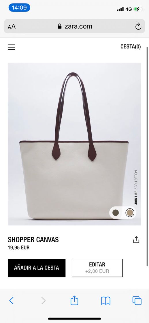 Moda CANVAS TOTE BAG - Beige