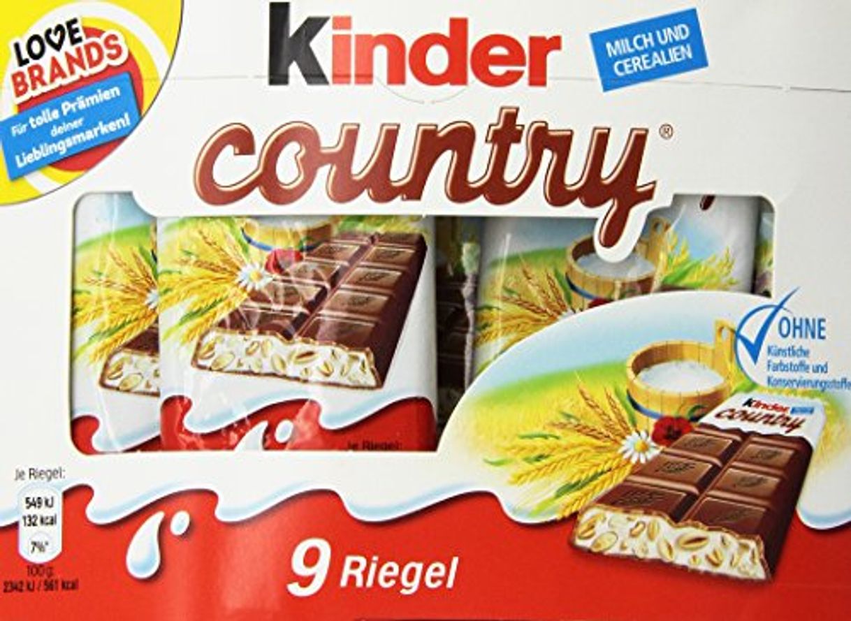 Producto Kinder Country Milk Chocolate with Rich Milk Filling