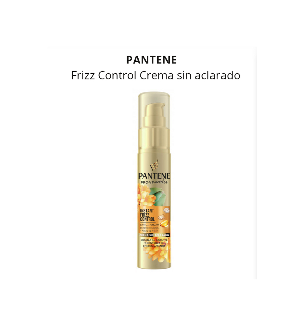 Product Pantene frizz control crema sin aclarado