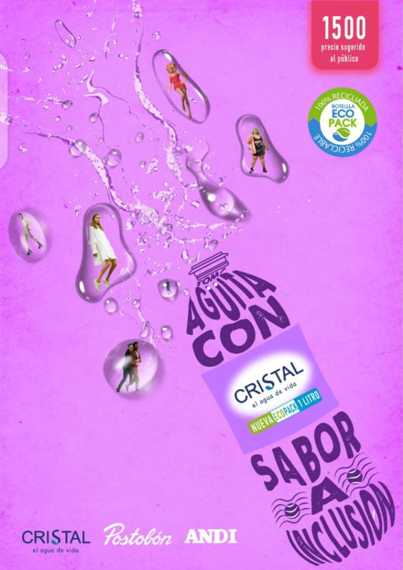 Moda AFICHE AGUA CRISTAL