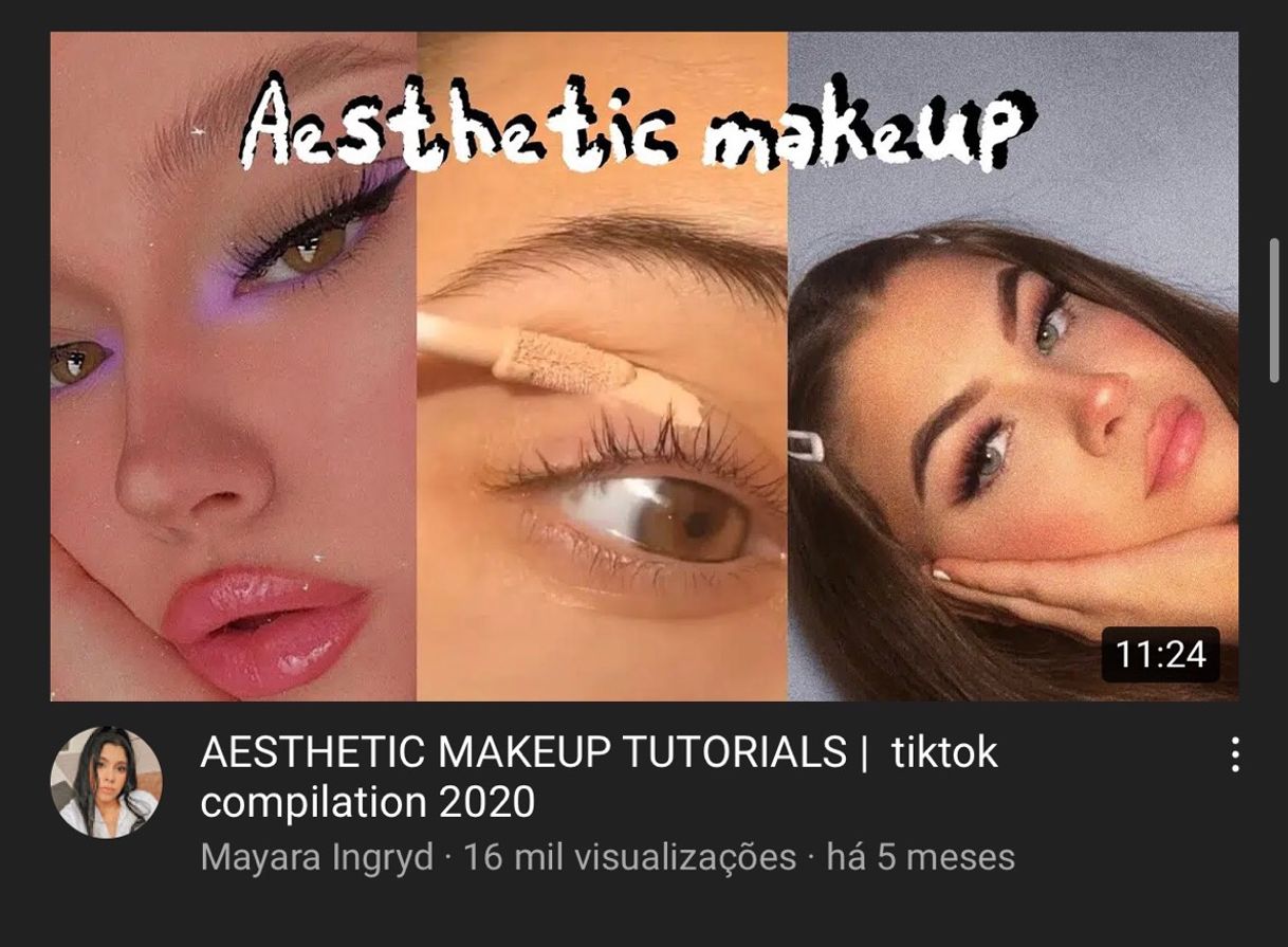 Fashion Aesthetic makeup tutorials