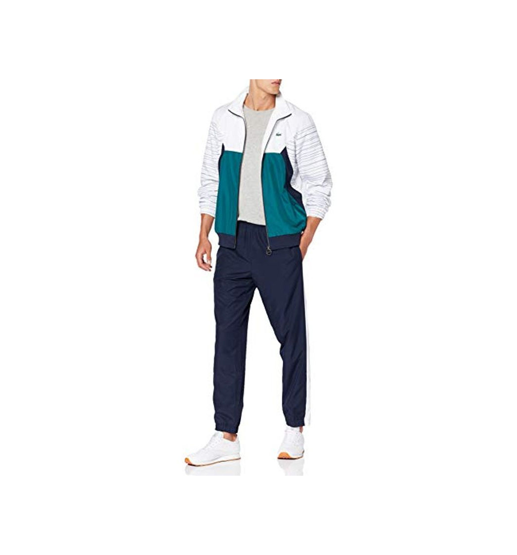 Fashion Lacoste Sport Wh8648 Conjunto Ropa Deportiva, Blanco